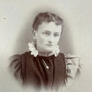 Young Woman Vintage Cabinet Card Photograph Winters Photography Paulding OH